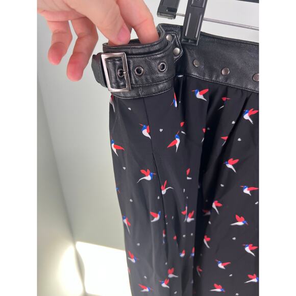 Torrid Studded Belted Bird Black Skirt - Picture 9 of 10